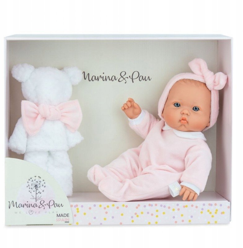 Lalka Betty Teddy Blanket z misiem Marina & Pau 372