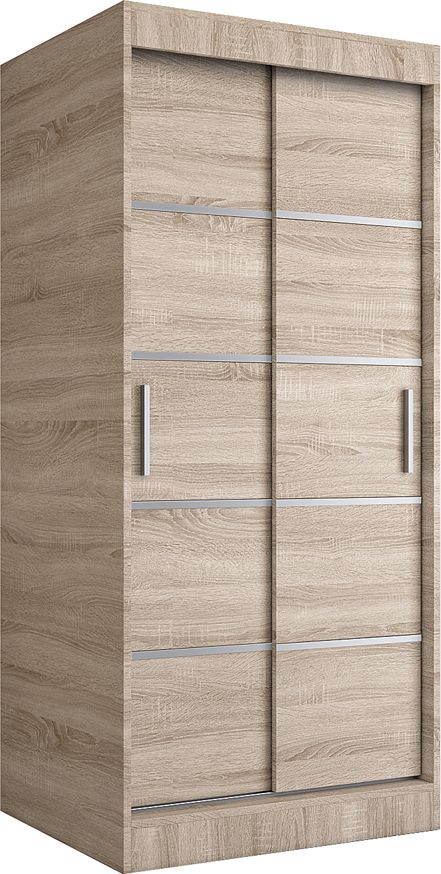 Elior Szafa przesuwna w kolorze dąb sonoma - Livia 2X