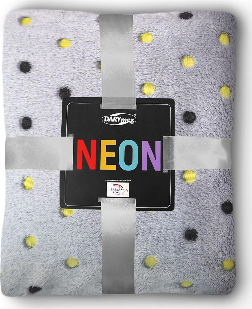 Eurofirany Koc 150x200 mikrofibra popielaty Neon Darymex