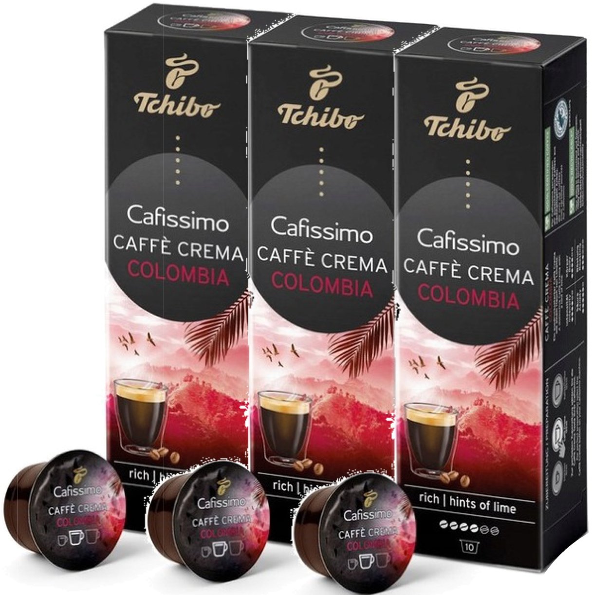 Tchibo Kapsułki Cafissimo Caffe Crema Colombia Rich 3x10 szt.