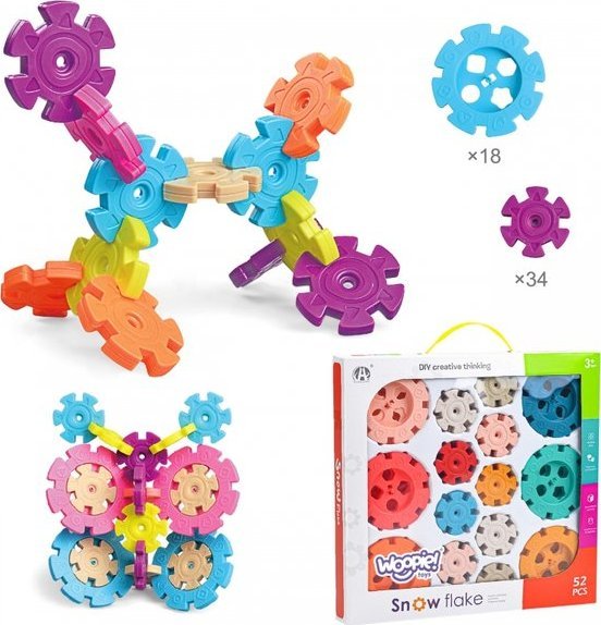Woopie Klocki Konstrukcyjne Wafle Jeżyki 52 el.