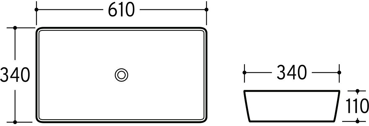 Zestaw meblowy 100cm z umywalką nablatową