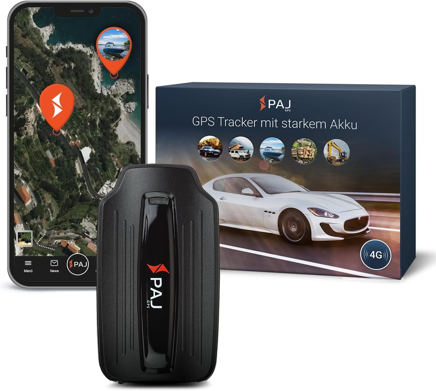 PAJ GPS Power Finder 4G magnetyczny tracker GPS do 90 dni bez ładowania
