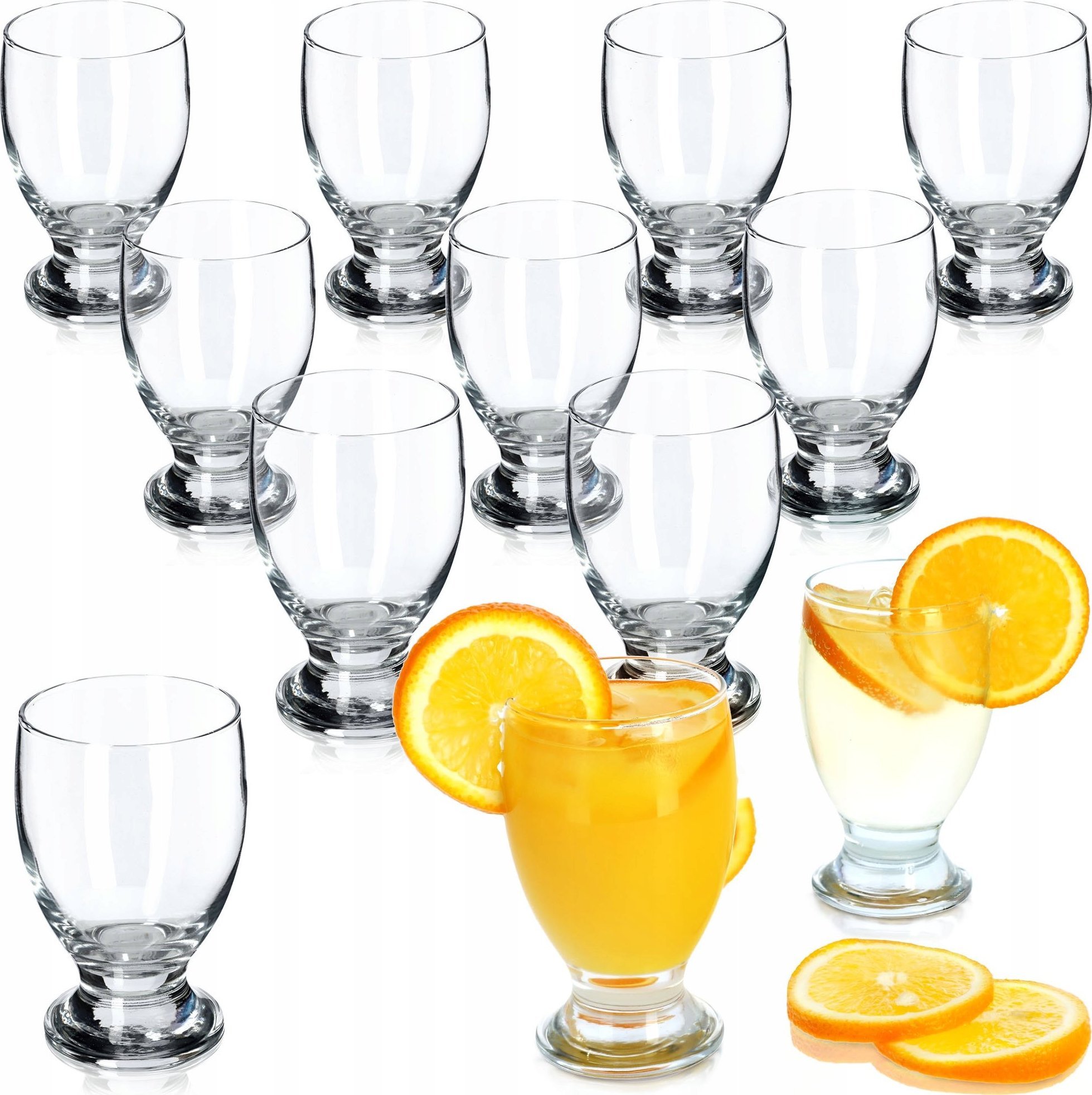 Kadax Szklanka Do Deserów Napojów Soku 300ml 12szt