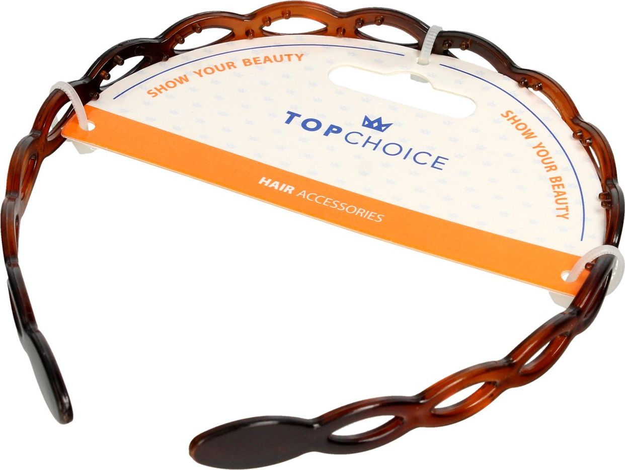 Top Choice Top Choice Opaska do włosów bursztynowa (27758) 1szt