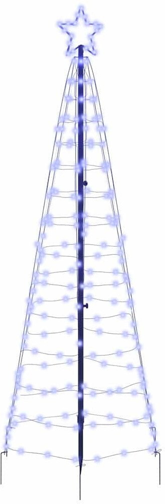 vidaXL Choinka świąteczna LED Niebieski 250 cm Żelazo