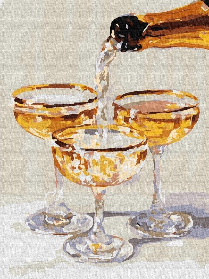 Malowanie po numerach - Chwila dla trojga 30x40cm