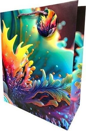 Torebka ozdobna matowa 26x32x12cm kolory GB23144