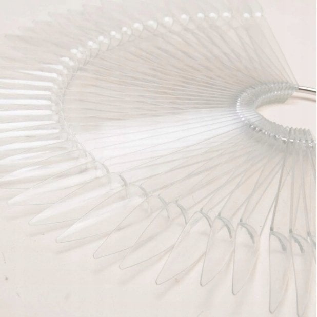 Cosmetics Zone EXCELLENT PRO_Nail Tips Display przezroczysty wzornik w kształcie szpica 50szt