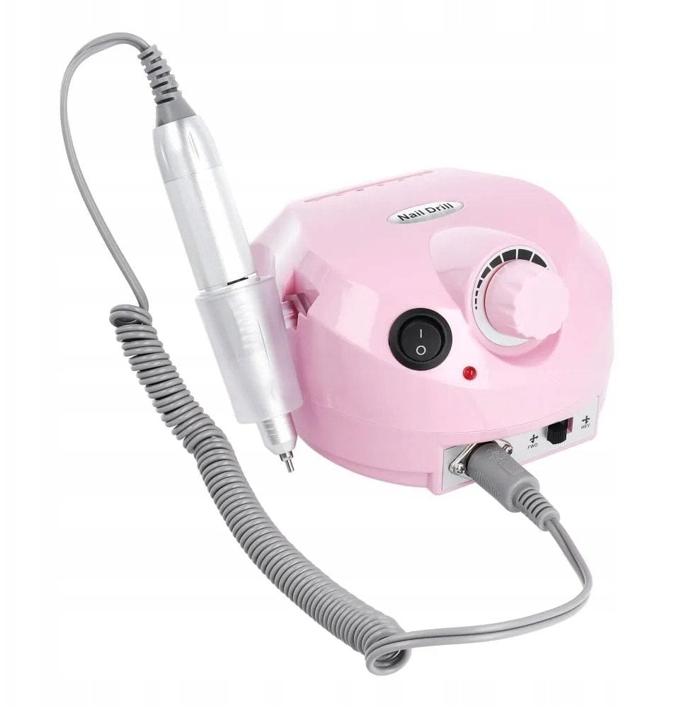 Profesjonalna maszyna do manicure frezarka do paznokci MJ120 różowa