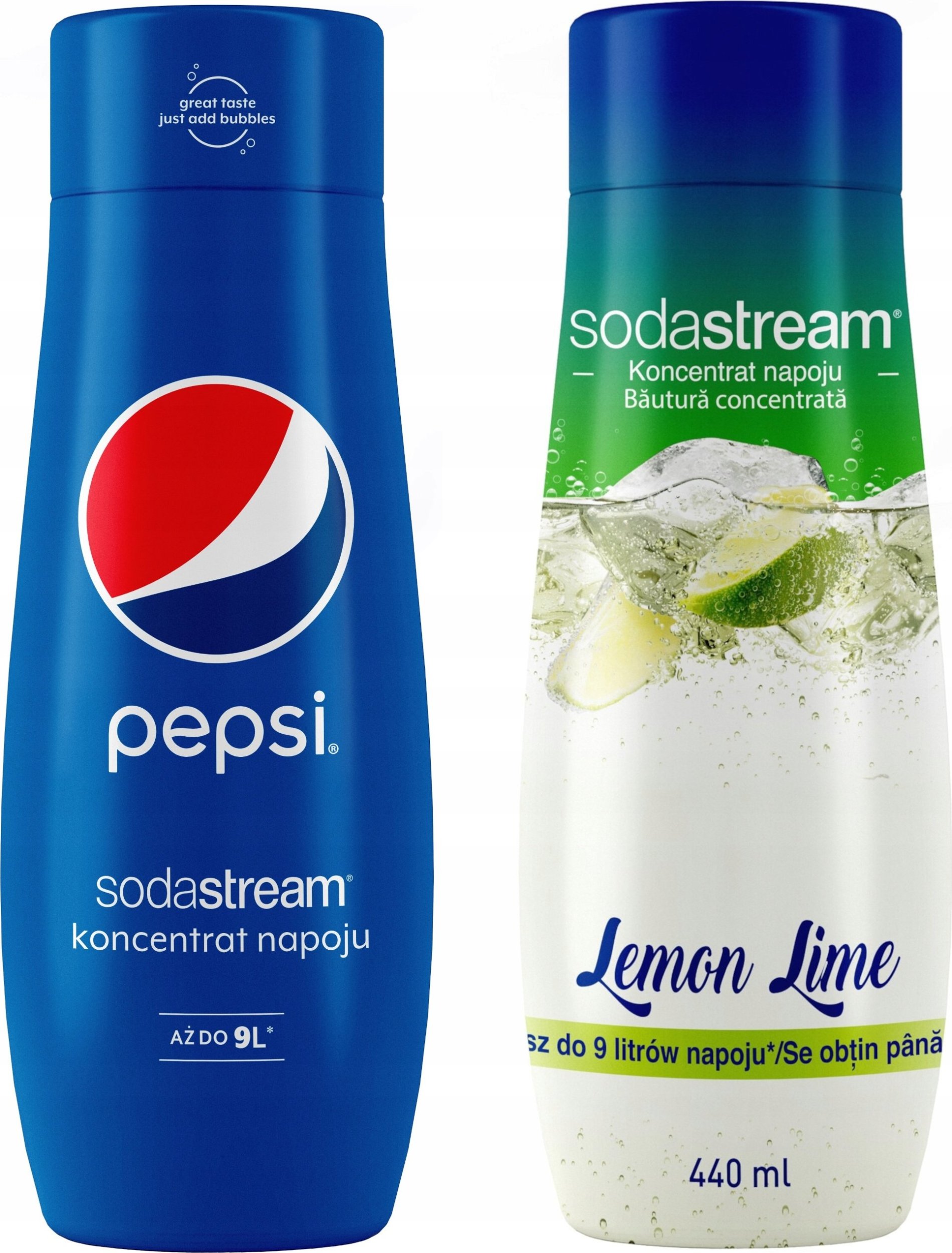 Zestaw 2 koncentratów SodaStream Pepsi+Lemon-Lime