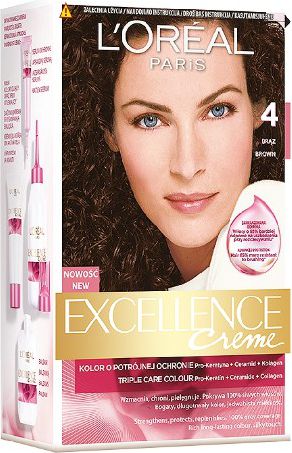 L’Oreal Paris Excellence Creme Krem koloryzujący 4 brąz