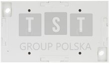 10427009 K.1 Puszka natynkowa podwójna pionowa śnieżnobiała 10427009