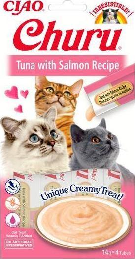 Churu Przysmak Tuńczyk z łososiem dla kota 4x14 g