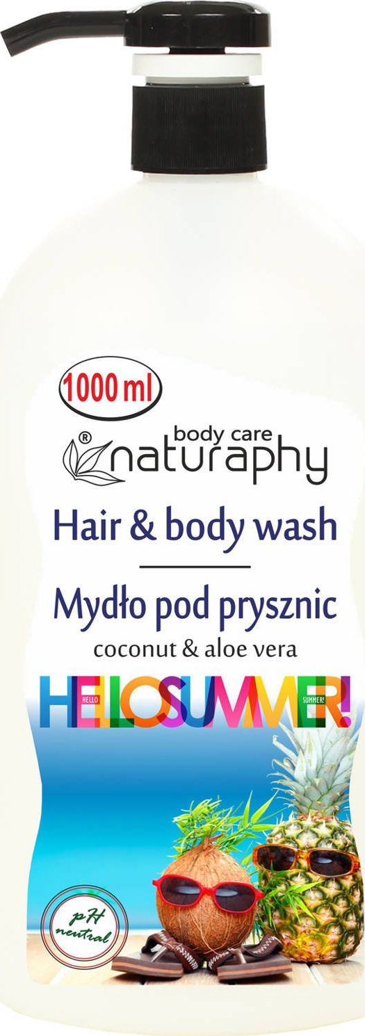 BluxCosmetics Mydło pod prysznic HelloSummer kokosowe z aloesem 1L