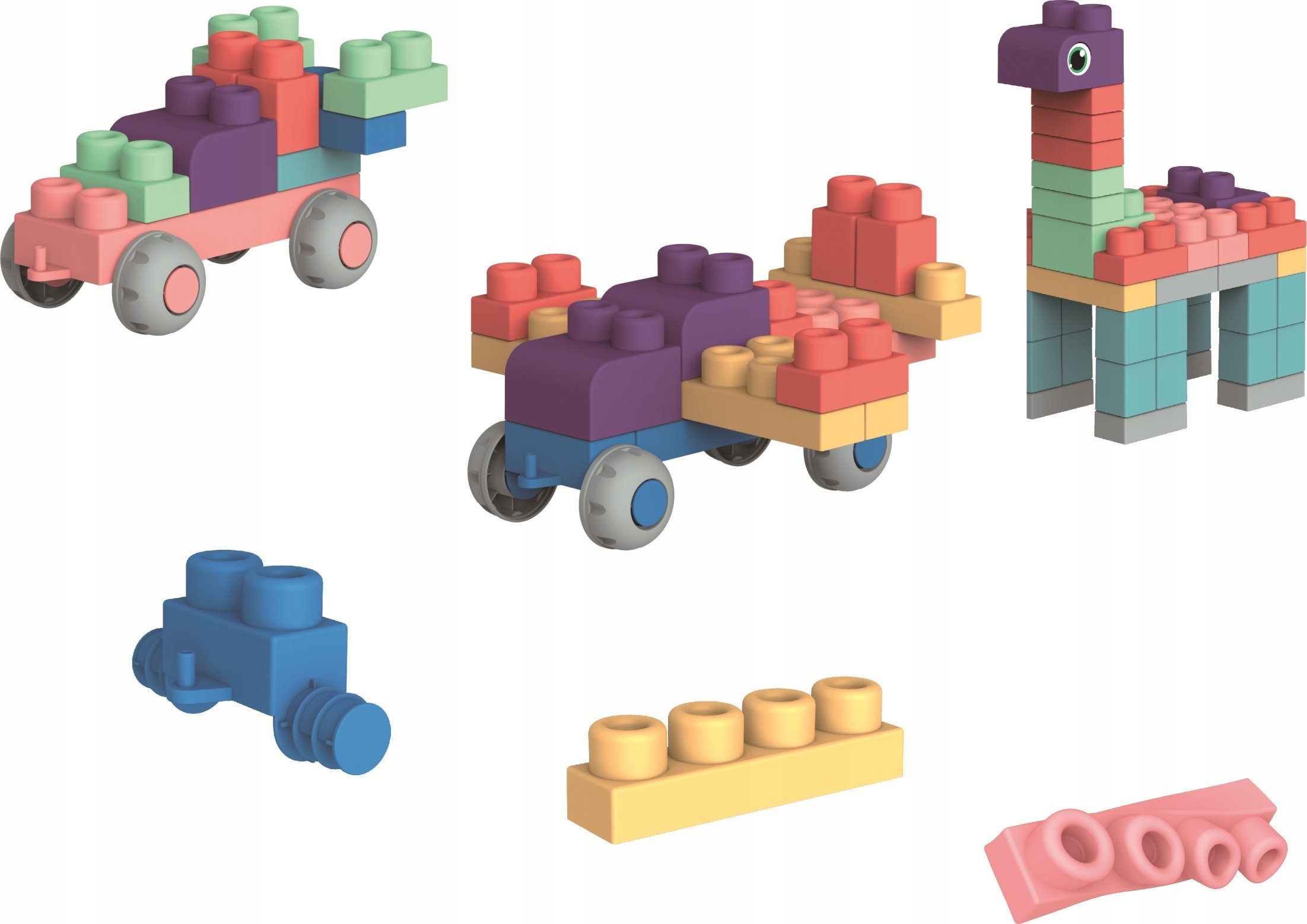 Smily Play Miękkie klocki 50 el.