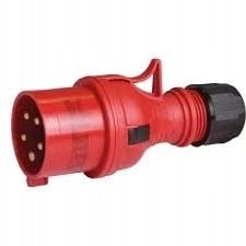 Wtyczka przenośna 32A 5P 400V czerwona TWIST WPP TYP B 32/5 IP44 922085