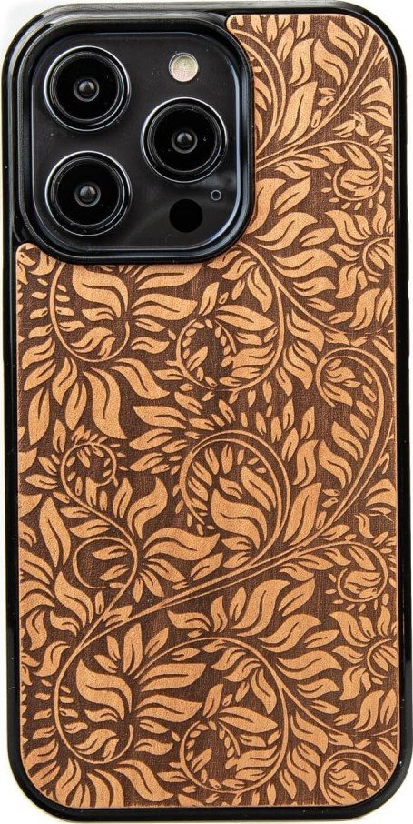 BeWood Drewniane Etui Bewood na iPhone 14 Pro LIŚCIE JABŁOŃ