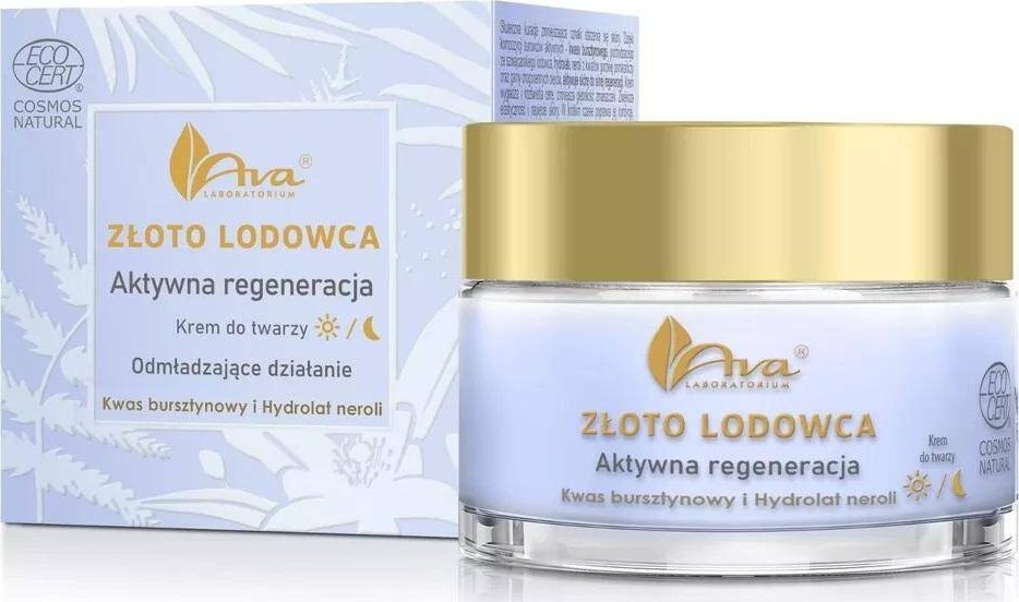 Ava Złoto lodowca - Krem do twarzy - Aktywna regeneracja dzień / noc Złoto Lodowca, 50 ml