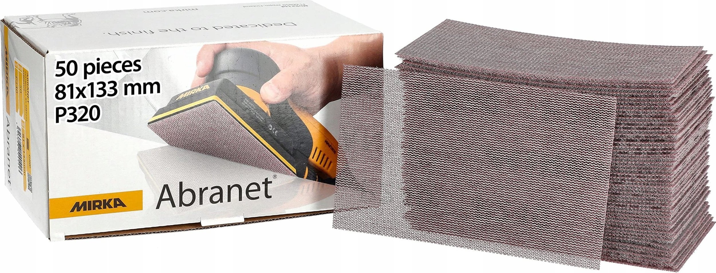 Szlifierka Sourcing MIRKA ABRANET ABRASIVE MESH 81x133 P400/100 pcs