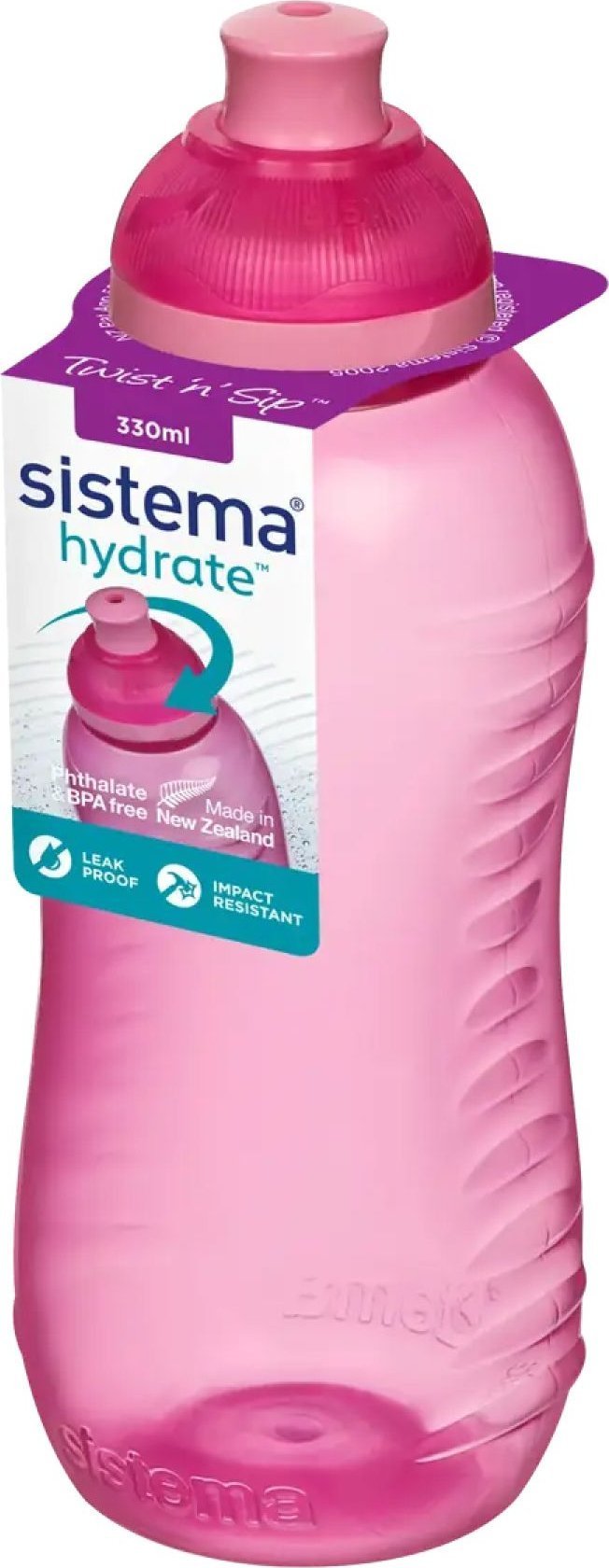 Sistema System - Twist `n`sip 330 ml - Pink