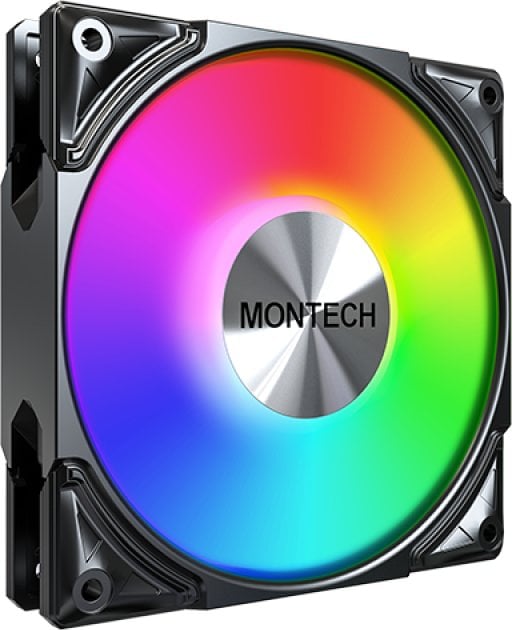 Wentylator Montech Wentylator Metal Pro 12 ARGB PWM Black 120mm