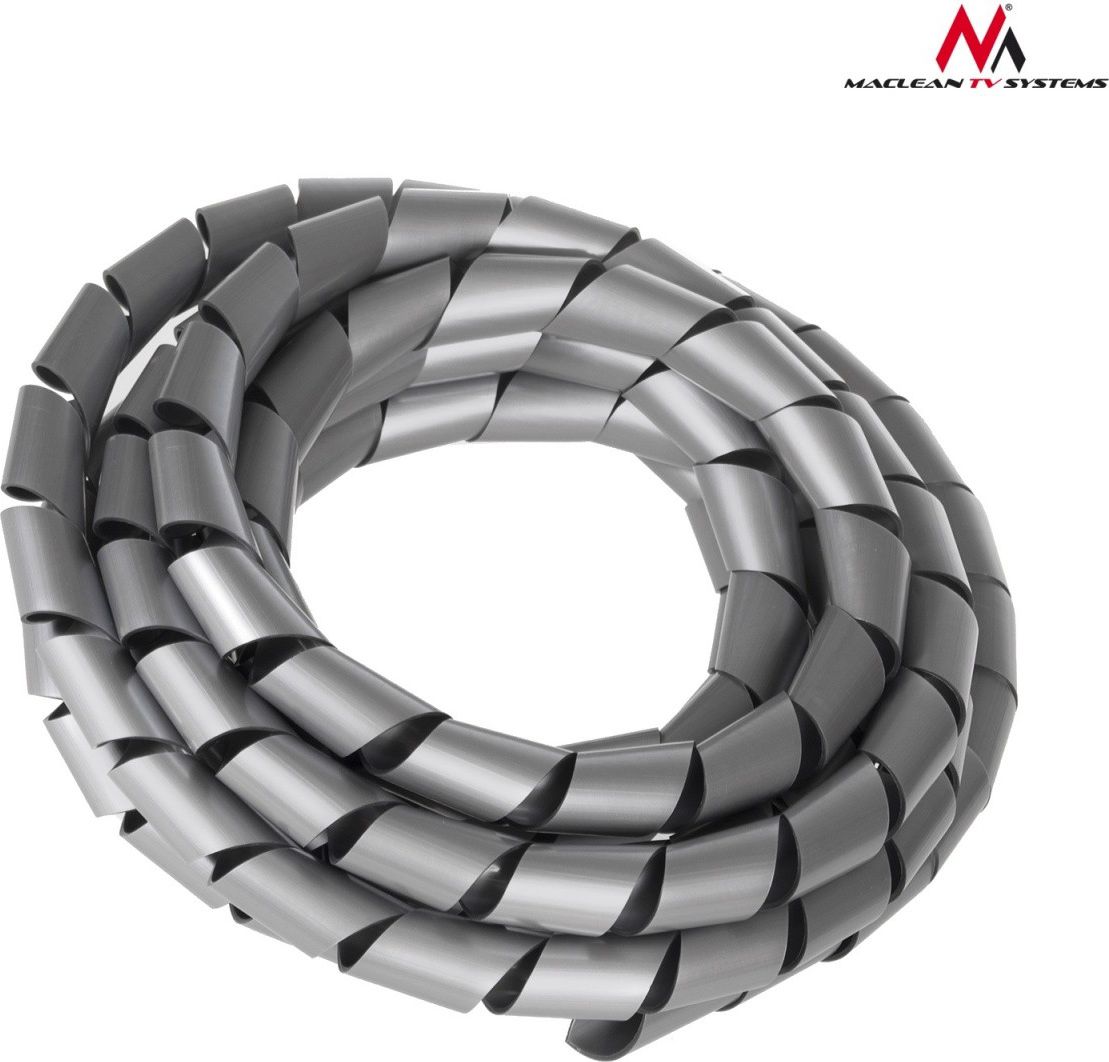 Organizer Maclean Spirala na przewody Srebrny 1 sztuka (MCTV-687S)