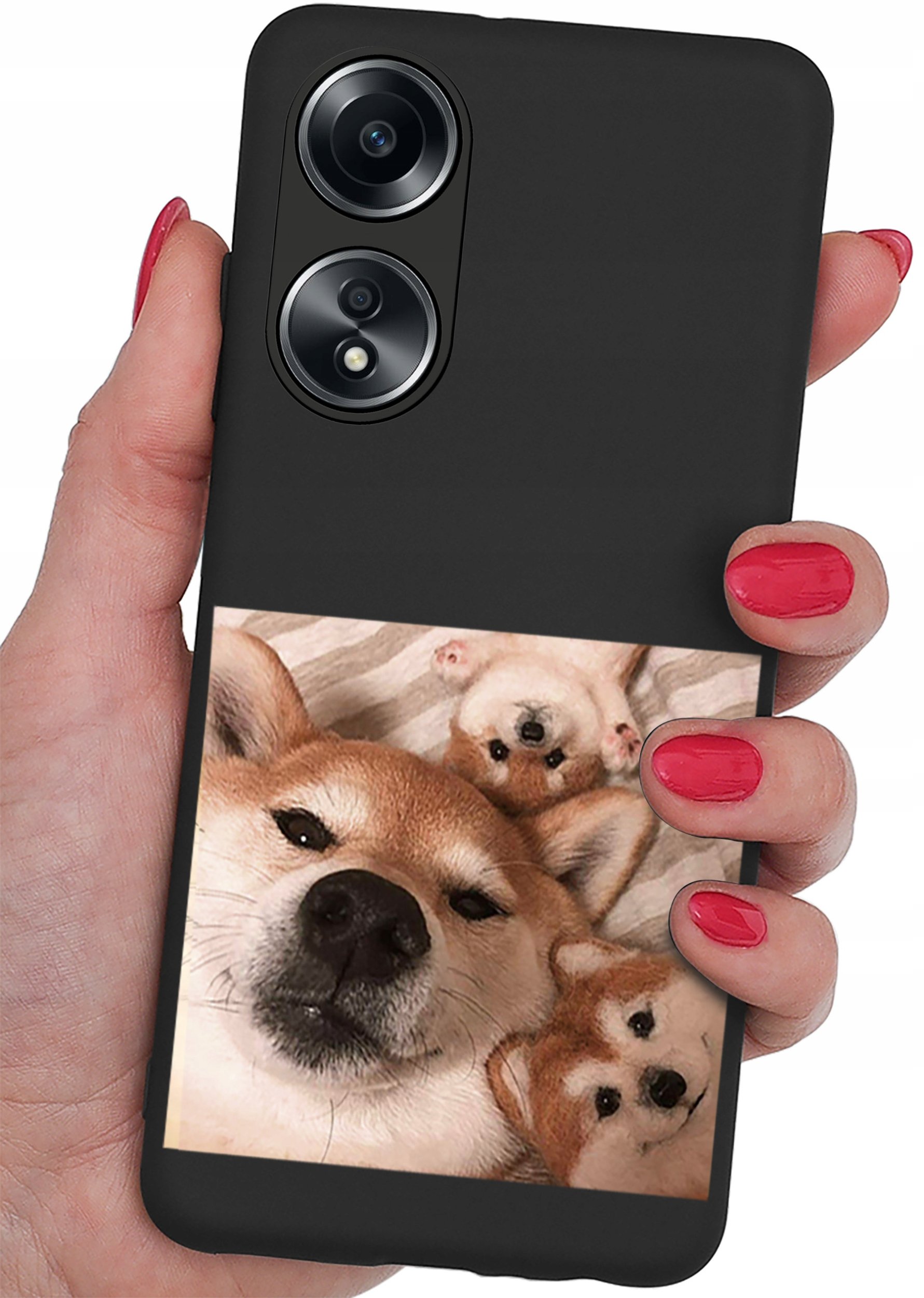 Etui do Oppo A38 4G CASE WZORY SOFT MATT PLECKI + SZKŁO OCHRONNE 9H