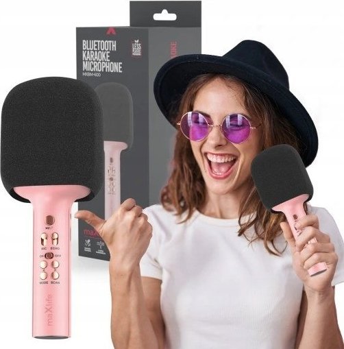 Mikrofon MaxLife Bezprzewodowy Mikrofon Z Głośnikiem Bluetooth Maxlife