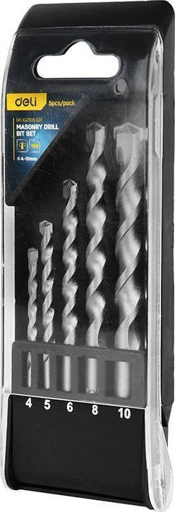 Wiertło Deli Wiertła Murarskie 4mm-10mm G8 5 szt. (RC041882)