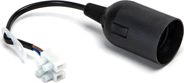 Aigostar Plastikowa oprawka E27 z zaciskiem przyłączeniowym czarna 3 szt. Plastikowa oprawka E27 z zaciskiem przyłączeniowym czarna 3 szt.