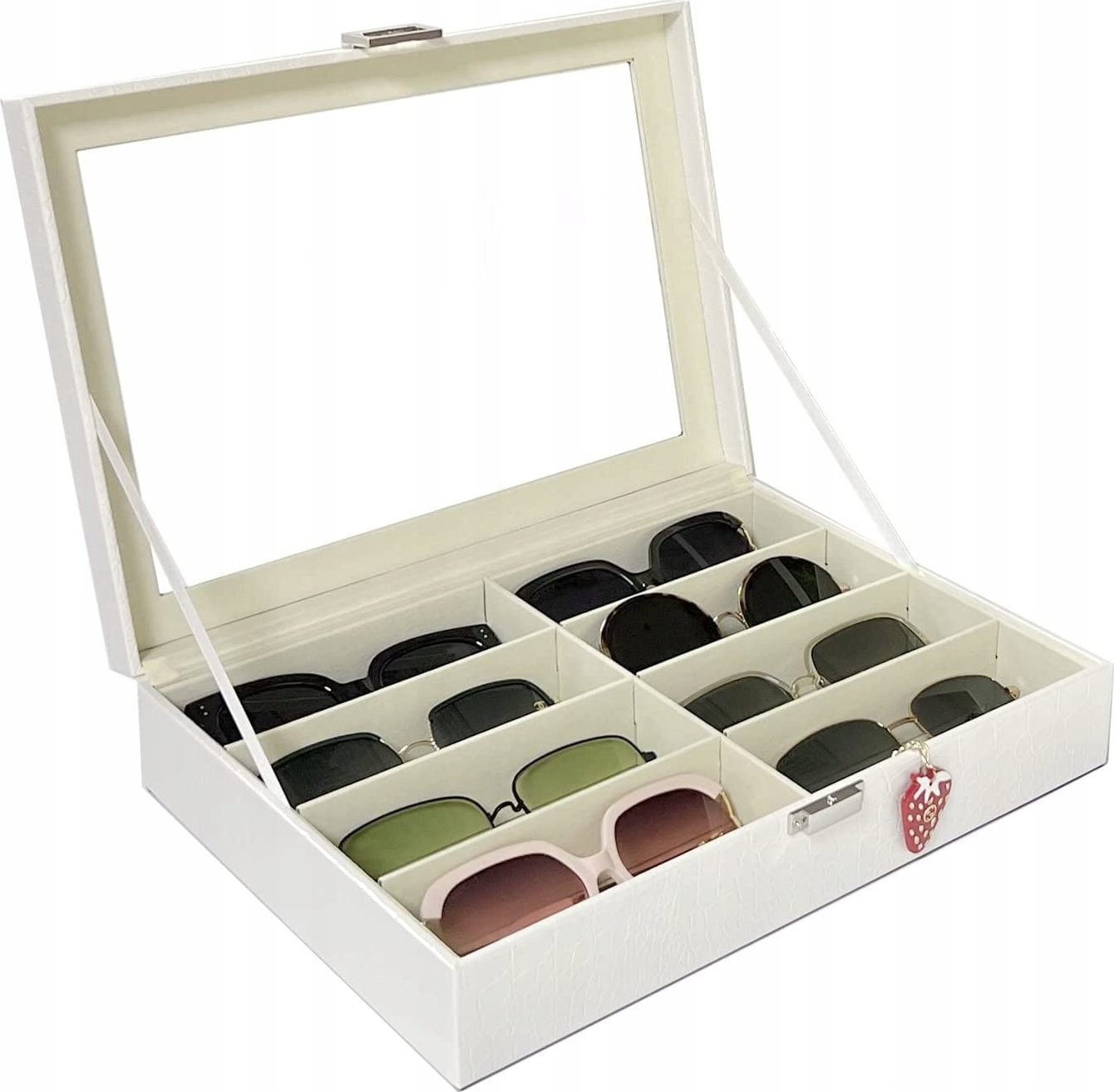 Korbi PUDEŁKO ETUI ORGANIZER SZKATUŁKA OKULARY 8 SZT G28