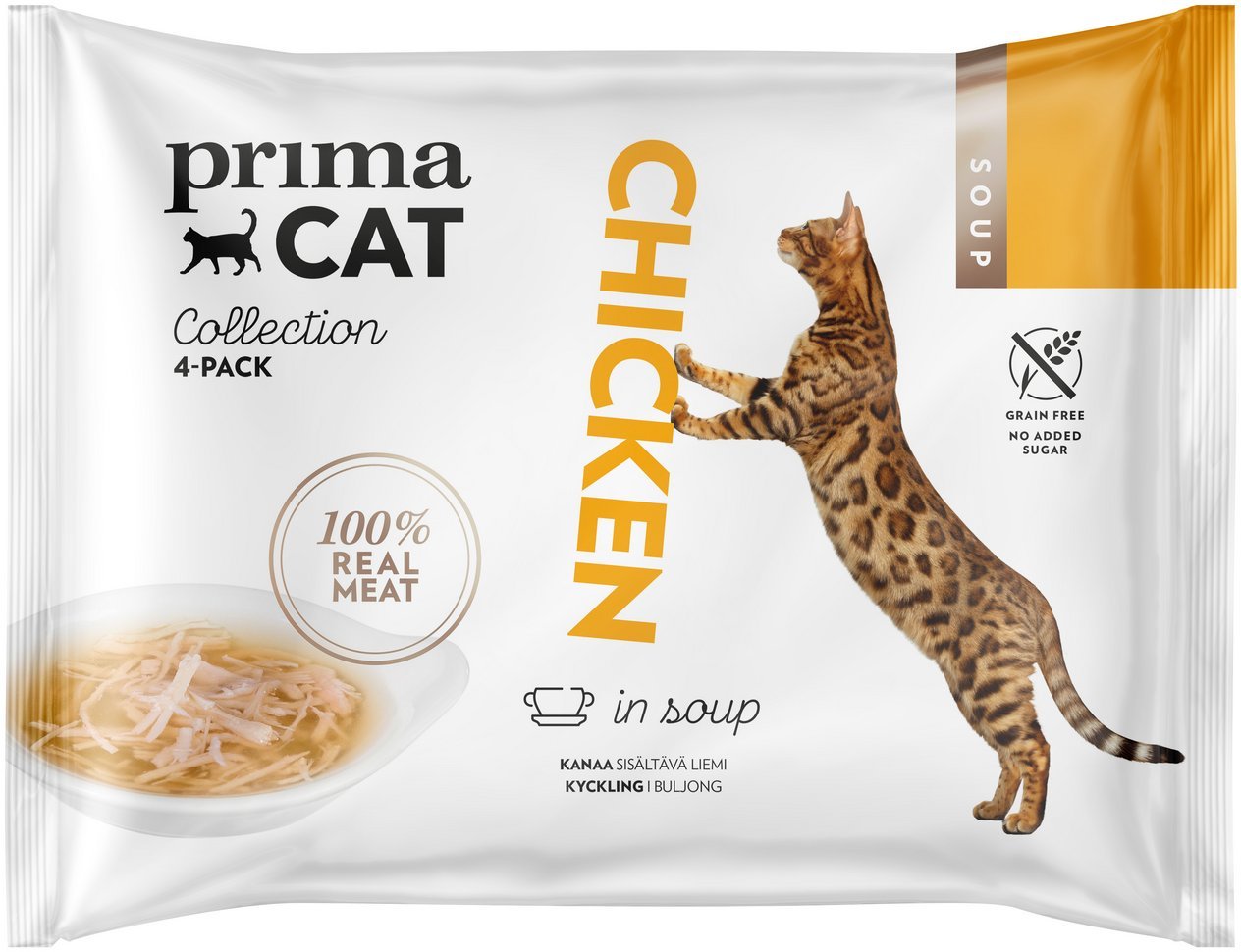 PRIMACAT SOUP CHICKEN 4X40GR