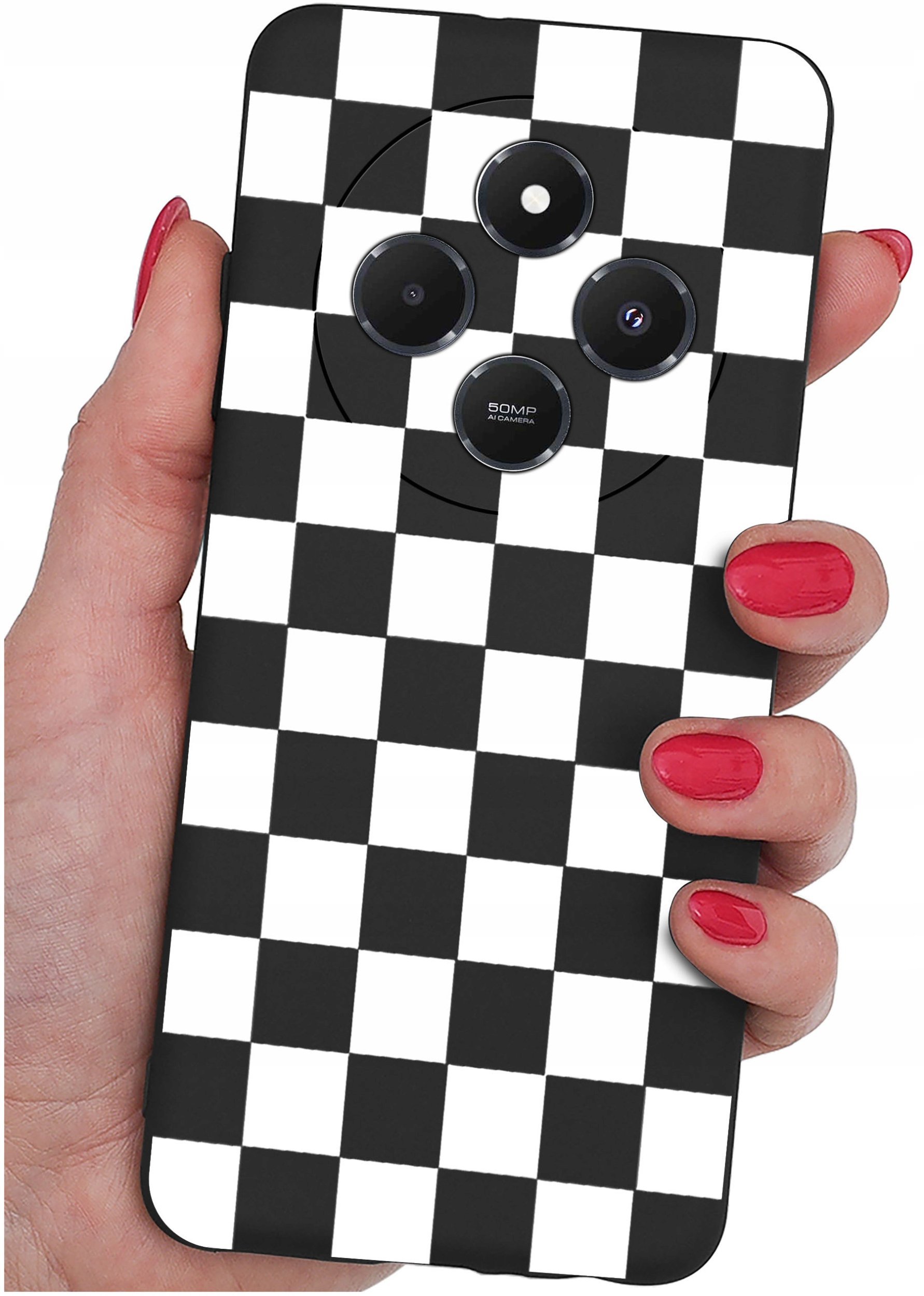 Etui do Xiaomi Redmi 14C WZORY |SILIKONOWE MATT CASE + SZKŁO 9H