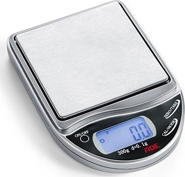 ADE ADE RW220 Pocket Scale, LCD display, Tare function, Parts counting function, automatic switch-off function, Capacity 300g, Stainless-steel