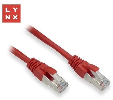 LYNX FTP patch kabel Cat5e PVC, CCA, 3m, červený