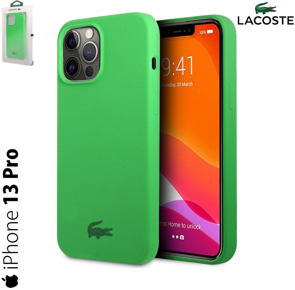 Lacoste Etui do iPhone 13 Pro / 13 6,1" zielony/hardcase Silicone