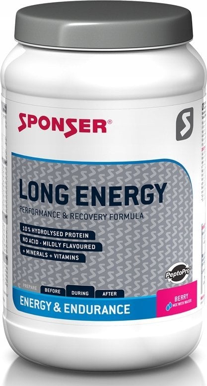Sponser Napój SPONSER LONG ENERGY 10% PROTEIN truskawkowy 1200g (NEW)