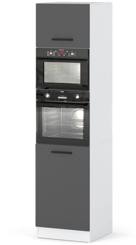 Szafka Kuchenna Słupek Modułowy Stojący Blande 60cm Biały Szary Mat