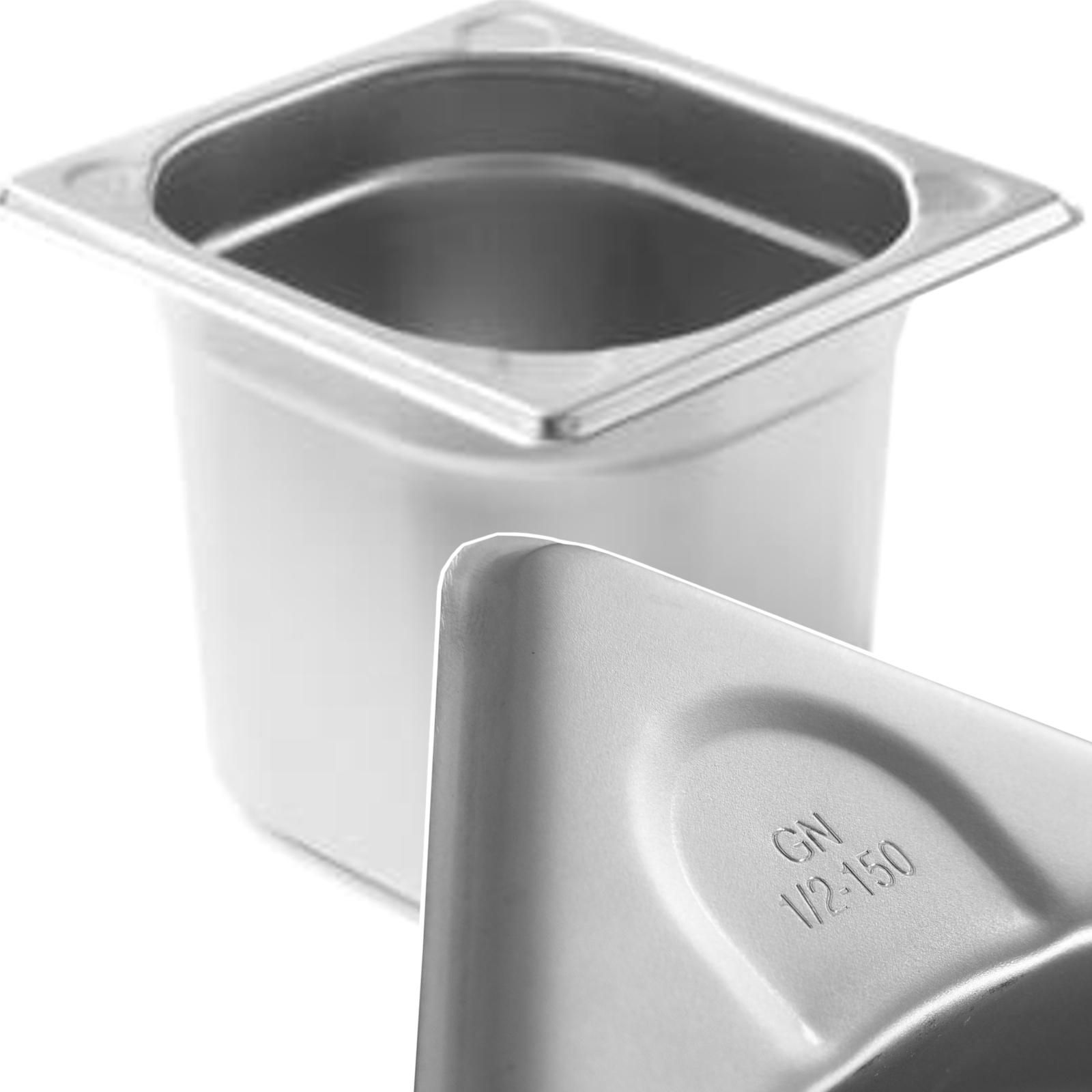 Hendi Pojemnik GN 1/6 stalowy Kitchen Line wys.150 mm - Hendi 806647 Pojemnik GN 1/6 stalowy Kitchen Line wys.150 mm - Hendi 806647