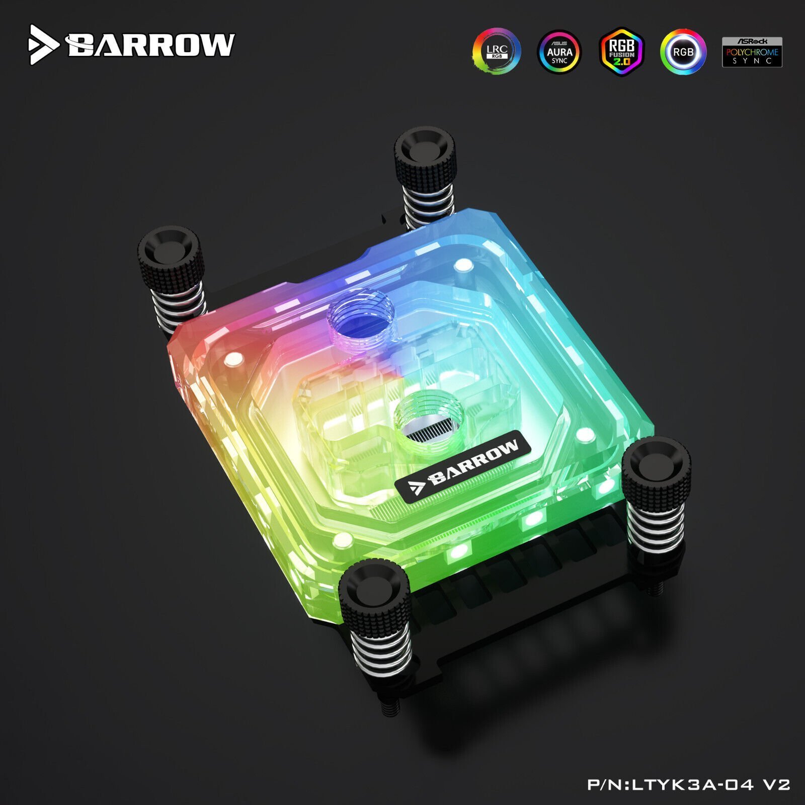 Barrow Barrow AMD CPU-Wasserkühler RGB, Acryl - weiß