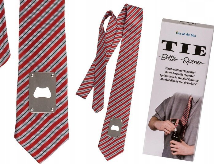 Out of the blue Imprezowy Krawat z Otwieraczem do Piwa