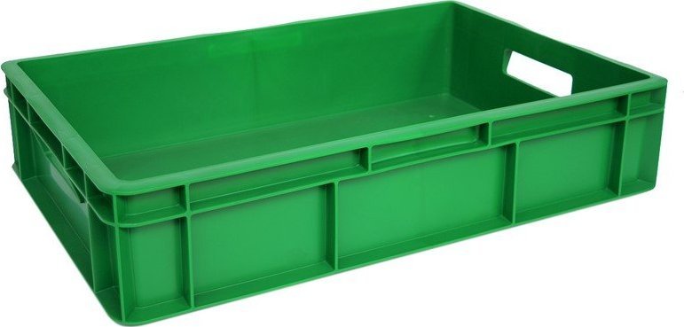 Artech Pojemnik transportowy EURO 130 ścianki i dno pełne, wym. 600 x 400 x 130 mm (kolor: zielony)