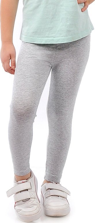 Legginsy dziecięce długie bawełniane klasyczne Szare 134