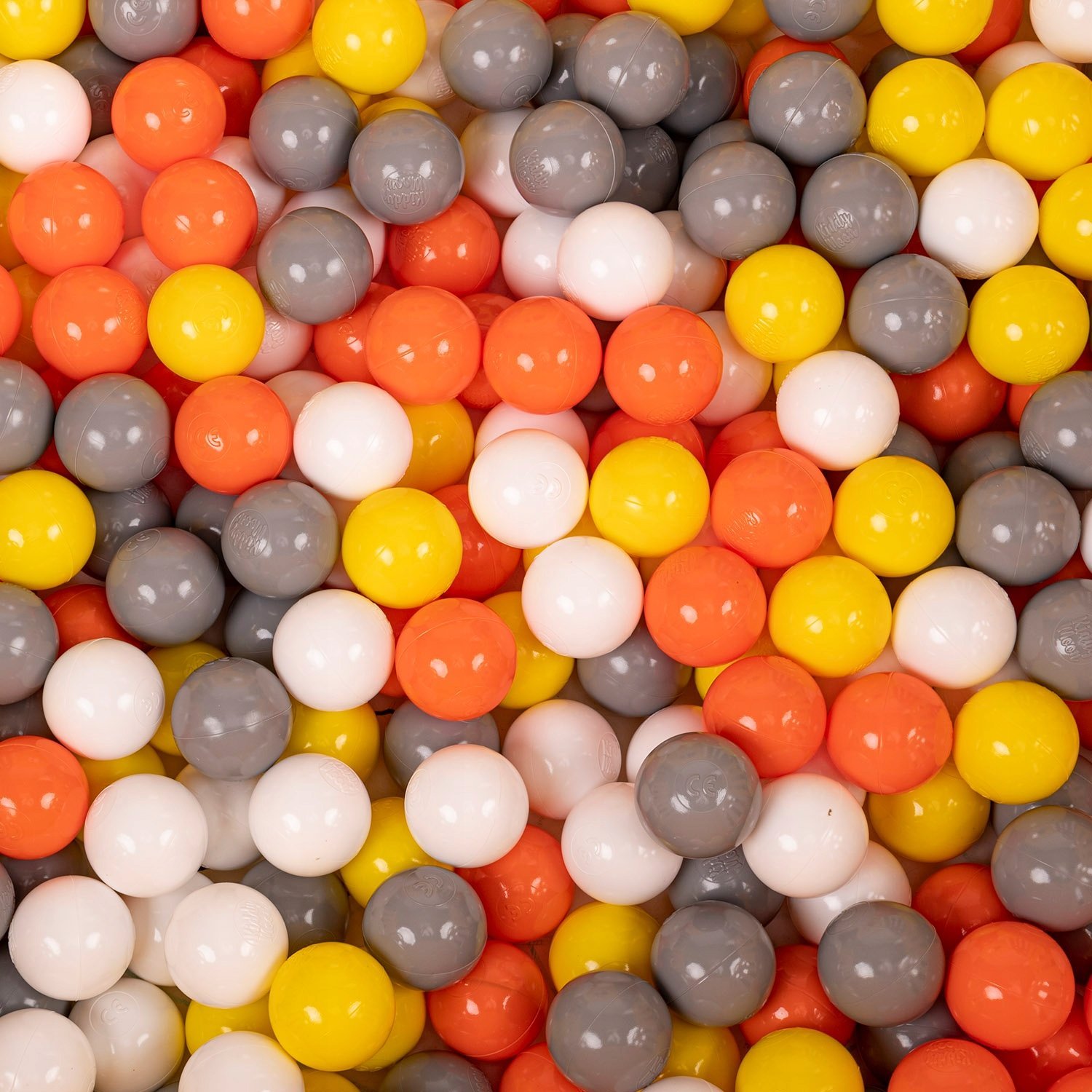 Selonis Selonis Boisko KK-100X z piłeczkami 6cm szary: żółty-biały-szary-pomarańcz 125x125x105/200piłek Zabawka kojec