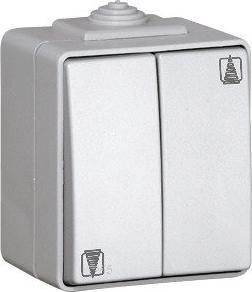 Efapel EFAPEL WATERPROOF48 ŁĄCZNIK ŻALUZJI ZWIERNY N/T IP65 SZARY 48281 CCZ