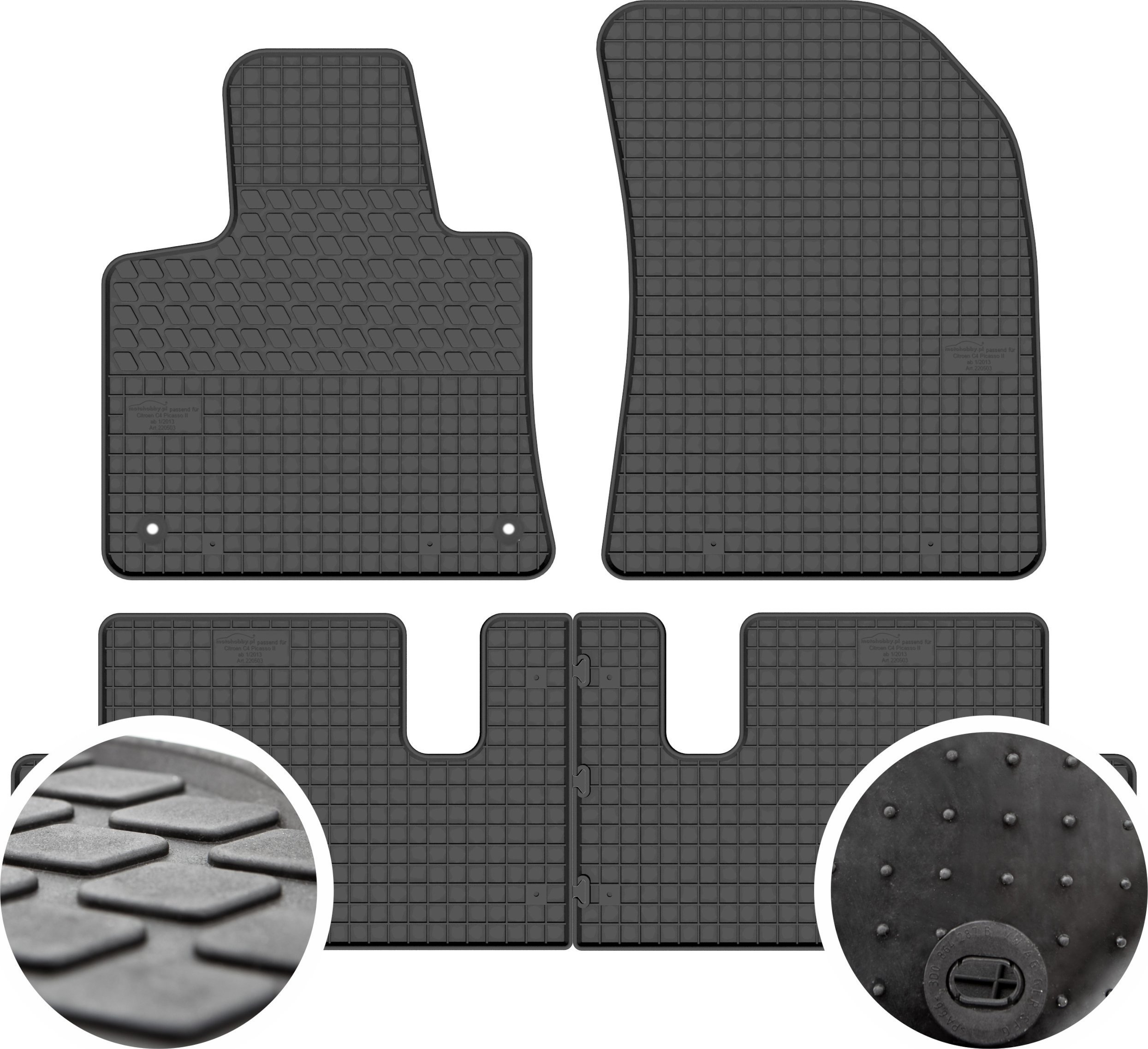 GeyerHosaja Dywaniki gumowe do Citroen C4 Picasso II