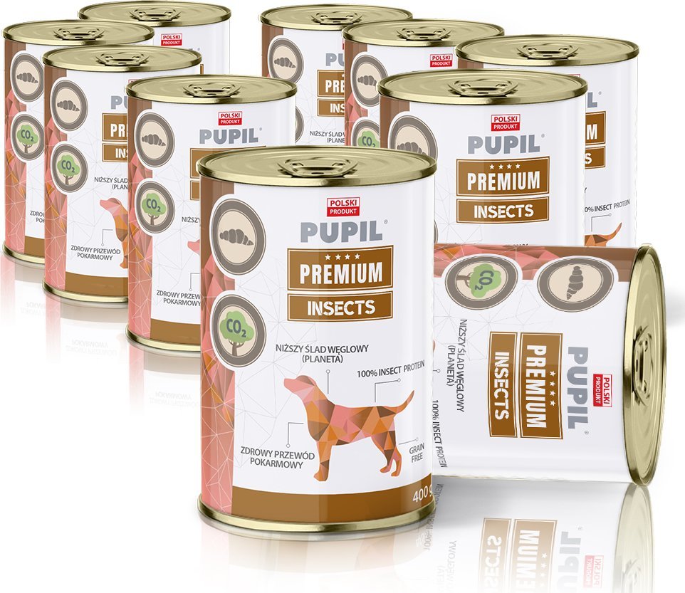 Pupil Premium Karma mokra dla psa PUPIL Premium INSECTS All Meat 10 x 400 g