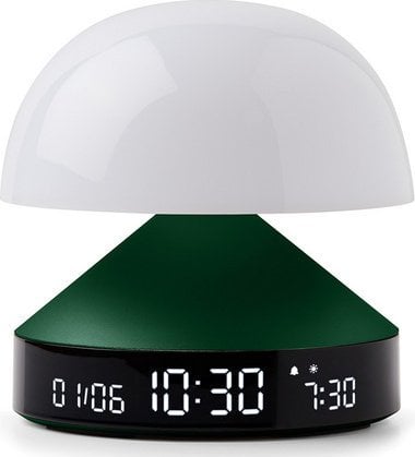 Radiobudzik Lexon Alarm Clock with Lamp Mina Sunrise dark green