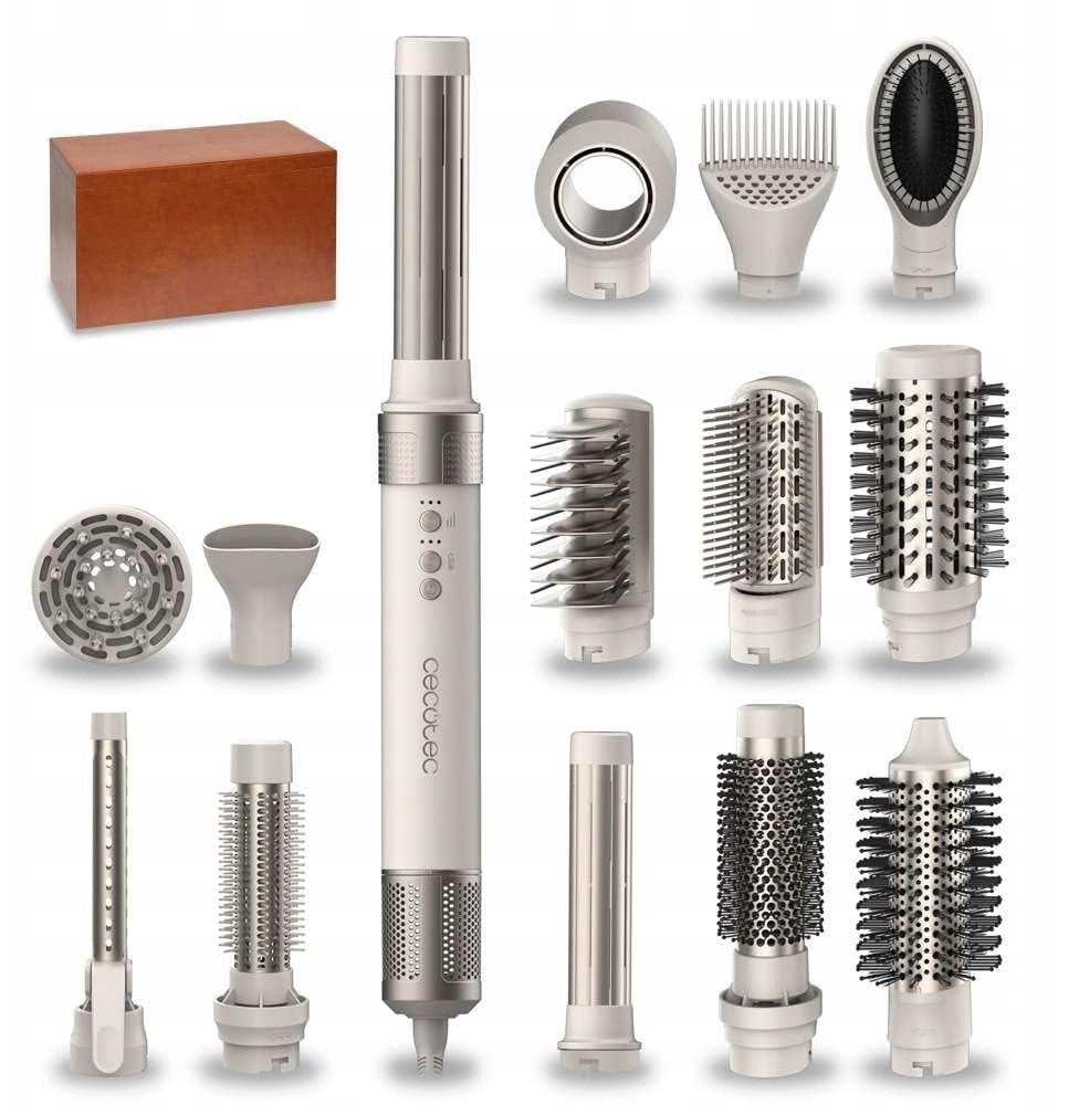 Cecotec Bamba CeramicCare 14in1 AirGlam Champagne Wielofunkcyjna lokówka do włosów